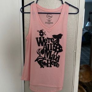 Alice in Wonderland tank top. NWT. Size Large (Juniors)
